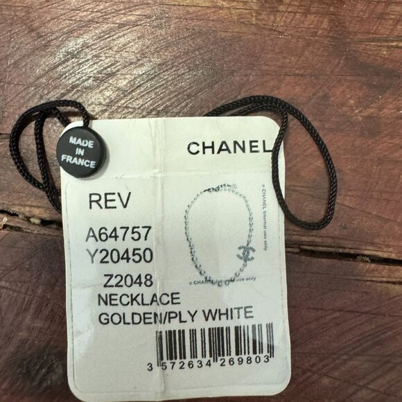 Authentic Chanel CC Pearl Choker Necklace 100th Anniversary Limited Edition - Picture 4 of 10